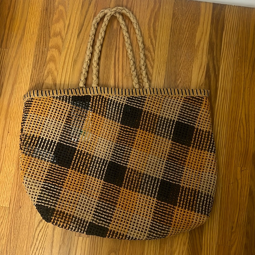 NWT Zara large rattan bag